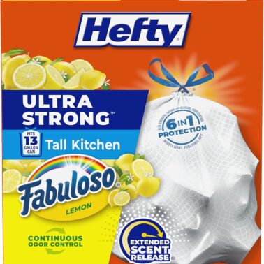 Hefty Ultra Strong Tall Kitchen Trash Bags - Citrus Twist, 13 Gallon, 40 Count