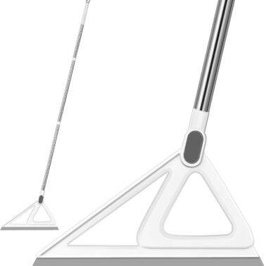 Multifunction Magic Broom, Squeegee Broom for Floor, Rubber Silicone Broom for Floor Cleaning, Magic Broom Sweeper for Living Room, Kitchen, Bathroom-Easy Dry The Glass (Grey, 54 INCH)